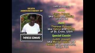 Therese Edward   ~ Long Obituary