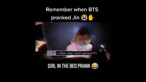 Remeber When BTS Prank jin
