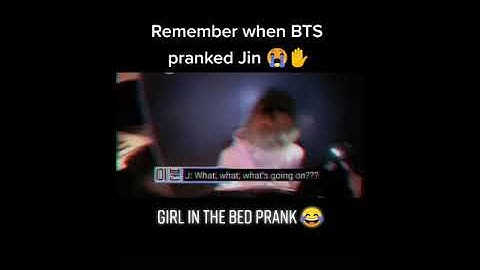 Remeber When BTS Prank jin