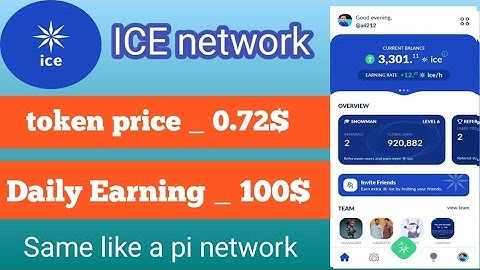 New Ice network mining app daily Earning same like a pi network don