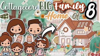 COZY BIG FAMILY HOME of 8🪴Toca Boca House Ideas✨🧺 [House Design] TocaLifeWorld | Makeover