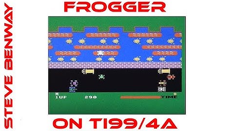 Frogger on Texas Instruments TI99/4a