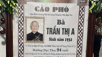 Lễ Tang Cụ Bà Trần Thị A 94T(Cty mai táng tân an)