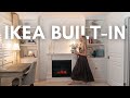 Ikea billy bookcase  havsta cabinets bedroom transformation  diy vlog