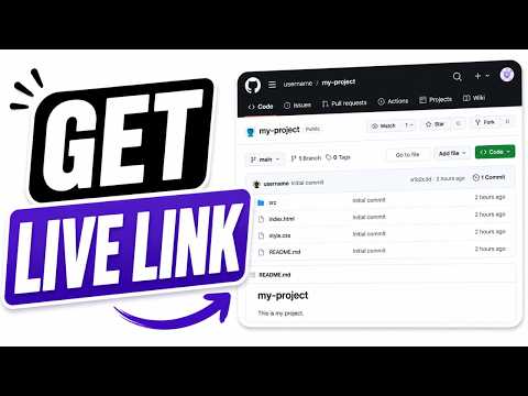 How to Upload a Project to GitHub and Get a Live Link (Full Guide)