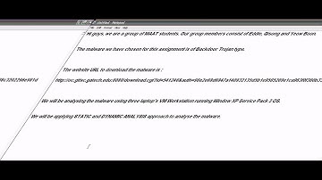 Introduction for MAAT Assignment