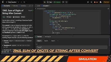 LEETCODE DAILY QUESTION 1945 | Sum of Digits of String After Convert | Is Kabir Coding