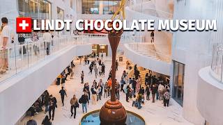 Lindt Chocolate Museum Zurich Walking Tour 4K | World's Largest Chocolate Fountain