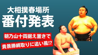 Spring Basho Rankings Announced! What Does Asanoyama Remaining in