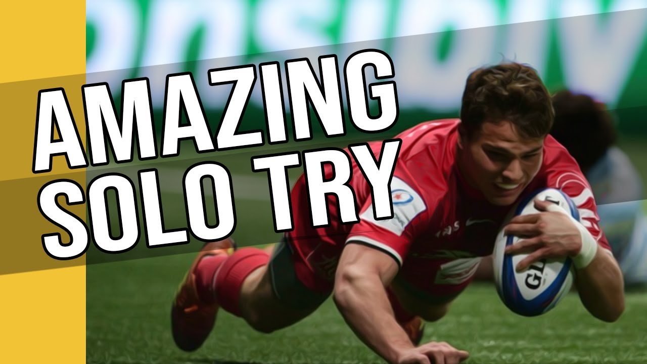 Antoine Dupont SIDESTEP TRY Toulouse vs Bordeaux 2020