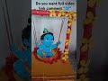 Krishna swing making for gokulashtami