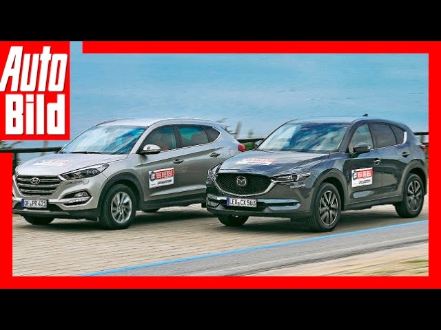 Neuer Mazda Cx 5 Vs Hyundai Tucson 17 Test Review Fahbericht Neu Youtube