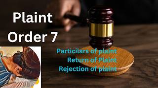 Plaint || Order 7 CPC