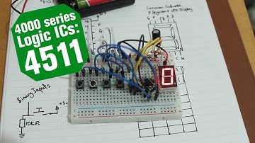 4000 Series Logic ICs:  The 4511 BCD 7 Segment Driver IC