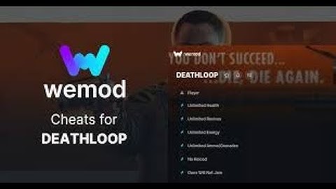 WEMOD cheats Trainer For DEATHLOOP #unlimitedhealth #unlimitedammo #noreload #onehitkill