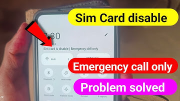 How to enable disabled sim card in vivo | sim Card is disable problem | Emergency call only problem