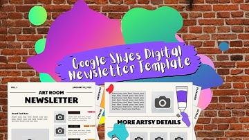 GOOGLE SLIDES: Digital Newsletter - Newspaper Style