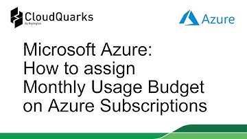 How to assign monthly Usage Budget on Azure Subscriptions