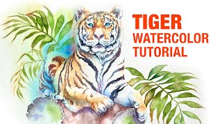 TIGER 🐯 Watercolor Tutorial