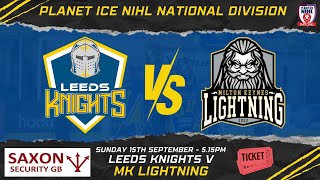 Leeds Knights Vs MK Lightning #goodgame #icehockey #leedsknights #win #mklightning #nihl #sports