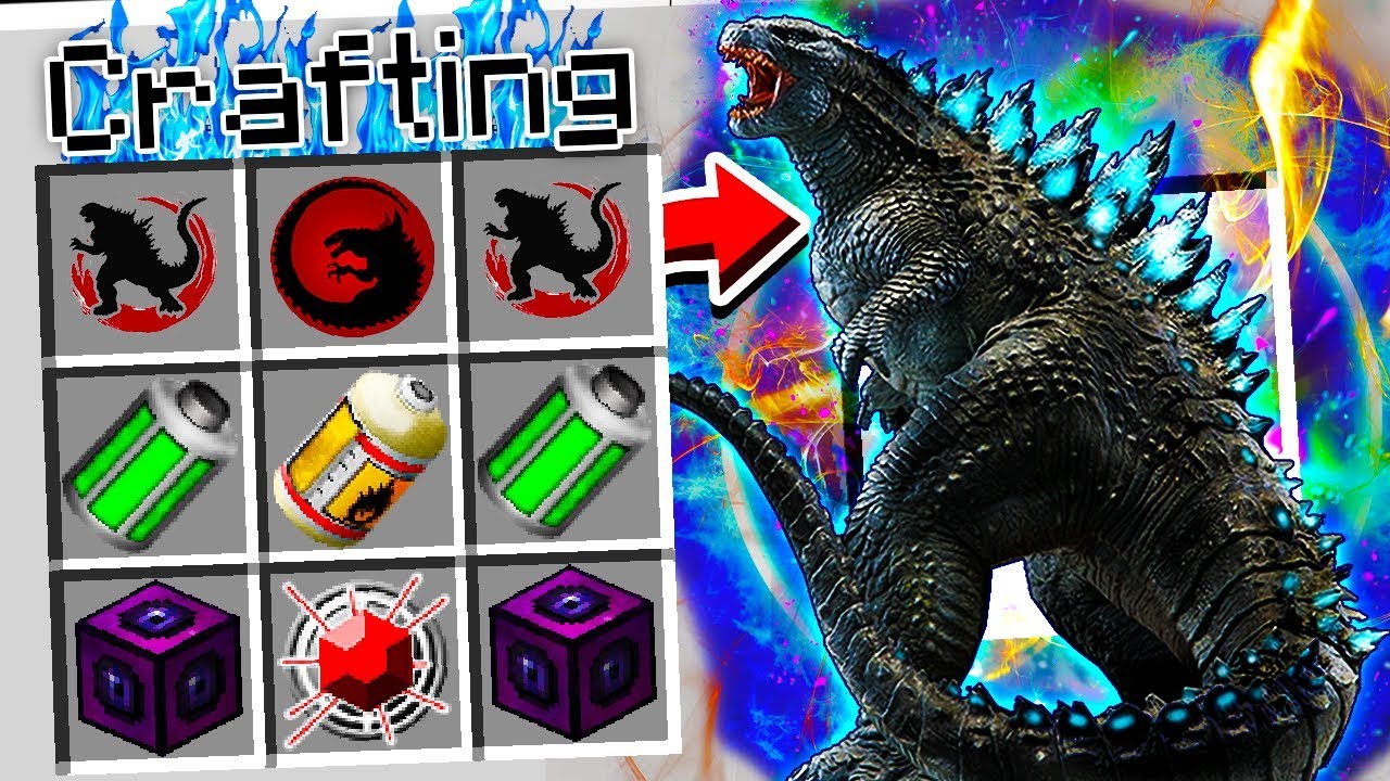 HOW TO CRAFT GODZILLA IN MINECRAFT! (Minecraft 1.14 Crafting Recipe