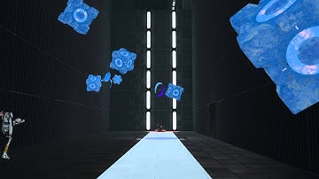 Portal 2 - Bouncing Cubes