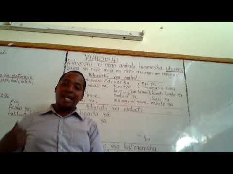 Video: Kwa kiunganishi au kihusishi?