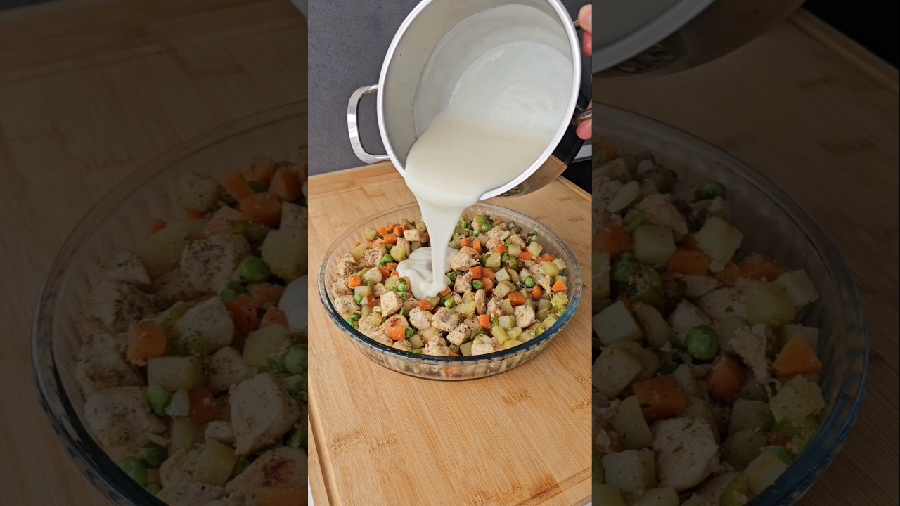 BEŞAMEL SOSLU GARNİTÜRLÜ TAVUK / Yemek tarifleri BEŞAMEL SOSLU GARNİTÜRLÜ TAVUK / Yemek tarifleri