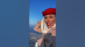 Standing on top of #burjkhalifa With an #emiratesairlines #A380 Air host Nicole Smith My Dubai AE
