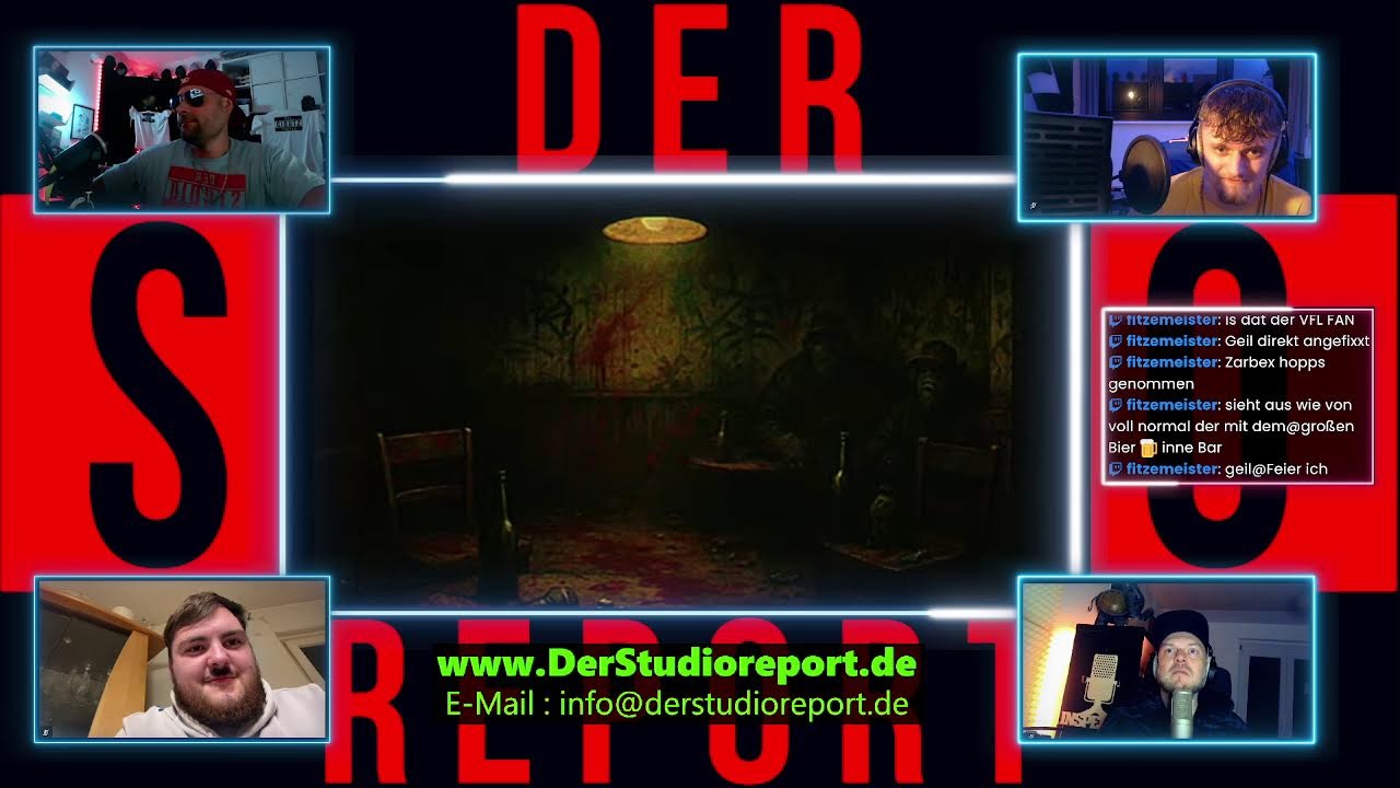Der Studioreport live, was sind heute etwa ALLE am Start !!! Auch der SHOP !!