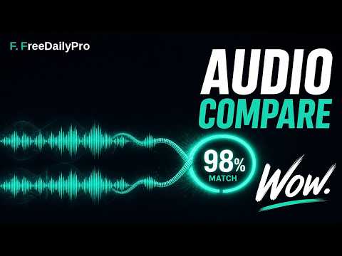 Watch: How to Compare Two Audio Files Online – Similarity Percentage