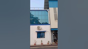 Structure glazing work Acp Installation sheet HPL cladding windows #glass #windows #aluminum #home