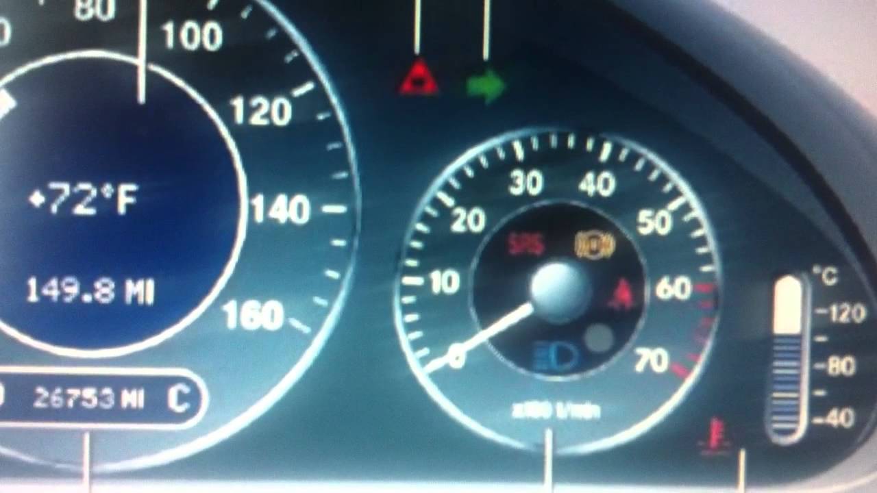 How to turn off srs light on mercedes