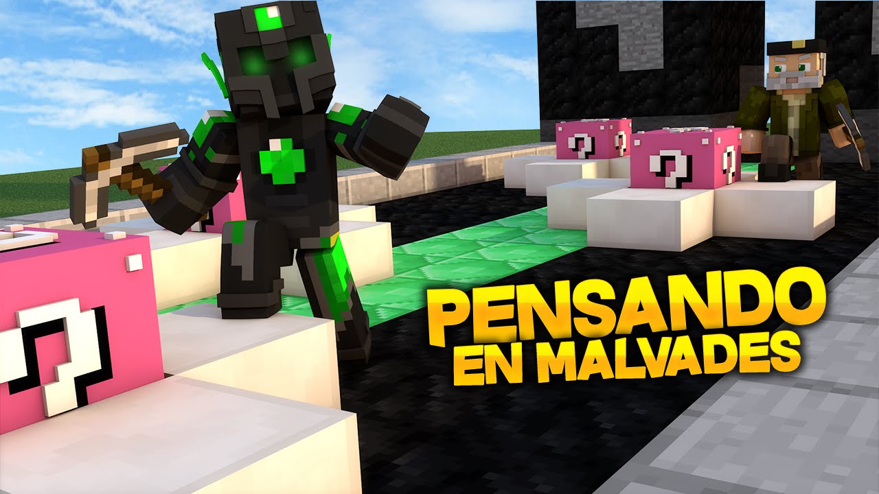 PENSANDO EN MALDADES - Willyrex vs sTaXx - Carrera épica Lucky Blocks