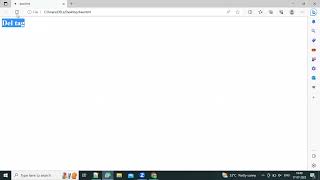 How to use del tag in HTML | Delete tag html