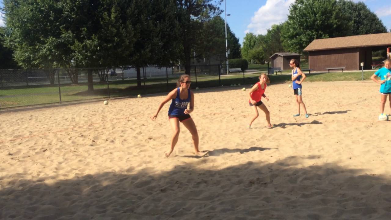 Serve City beach volleyball doubles movement game YouTube