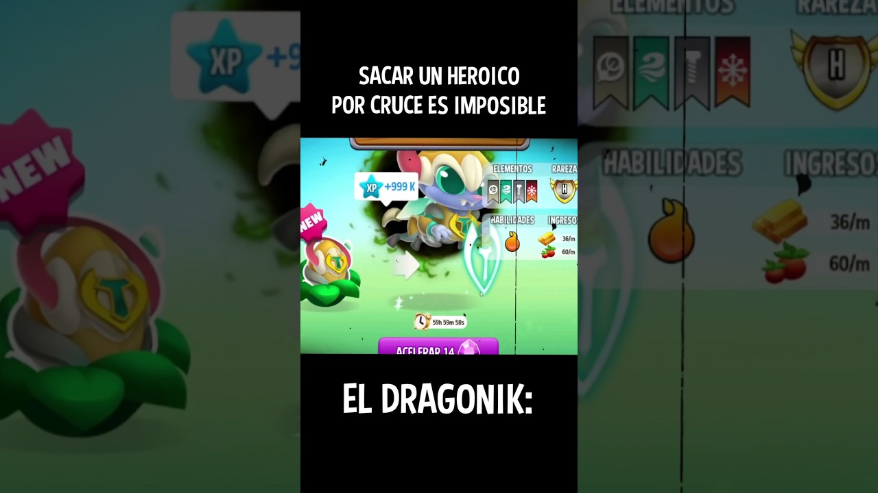 COMO SACAR UN DRAGON HEROICO POR CRUCE CON DRAGONIK 
