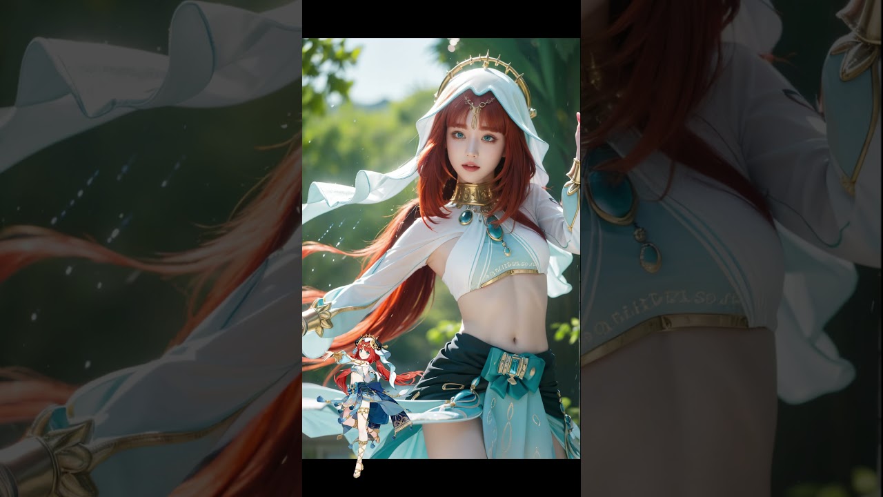 Using AI to create Genshin Impact in real life #genshinimpact #seaartai #aiart #yelan #ganyu