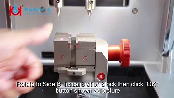 How to calibrate S1 jaw（4 way jaw）on Alpha automatic key machine