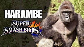 HARAMBE IN SUPER SMASH BROS! (Smash 4 Wii U Mod Skin Showcase) – Aaronitmar