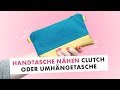 Tasche nähen - Clutch oder Umhängetasche aus Kunstleder für Nähanfänger