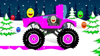 Colored eggs and cars for kids. Learn colors. Car cartoons for children