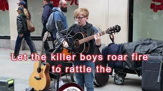 Busking Magic On Grafton Street 11 Year Old Riordan Hopwood Sings Killeagh, With Lyrics