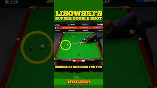Lisowski Nails Perfect Double 🤯| #shorts #youtubeshorts #trending #snooker #ding #juddtrump #ronnie