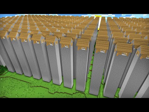 КАК МНЕ НАЙТИ СВОЙ НЕБОСКРЁБ СРЕДИ 1000 ВЫСОКИХ ДОМОВ В МАЙНКРАФТ | Компот Minecraft