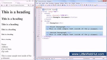 HTML5 Tutorial For Beginners - part 2 of 6 - Text