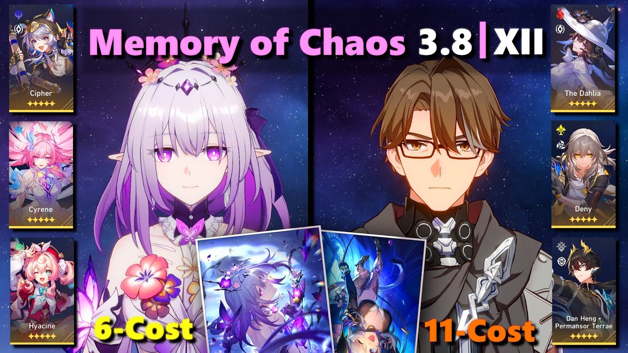 [HSR] Память Хаоса 3.8 F12 | E0S1 Истинный урон от Castorice + E4S1 Welt x E0S1 The Dahlia SB | К...