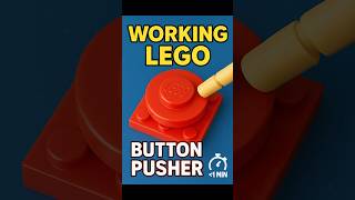 Lego Tutorial: Working lego button pusher in under 1 min 🤯 #tutorial #fypviralシ #legobuild #shorts