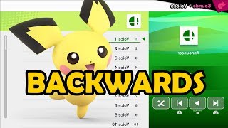Pichu Voices BACKWARDS - Super Smash Bros Ultimate