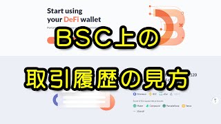 Bsc上の取引履歴の見方 Youtube
